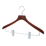 【FSC認証取得】woola FSC認証木製 ピンチバー付きハンガー ブラウン