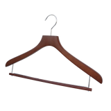 【FSC認証取得】woola FSC認証木製 スライドバー付きハンガー ブラウン