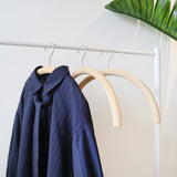 【型崩れ防止】肩をいためない まろやかハンガー
