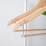 【FSC認証取得】woola FSC認証木製 スライドバー付きハンガー