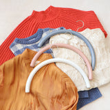 【洗濯物にも対応!】服をいためない まろやかハンガー