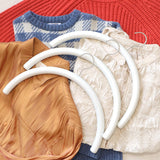 【洗濯物にも対応!】服をいためない まろやかハンガー