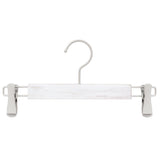 【グリップクリップ付】「ボトムス用大理石柄ハンガー」