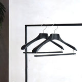 【アウトレットセール】スーツ用バルミーハンガー ダークブラウン 5本セット