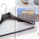 【アウトレットセール】スーツ用バルミーハンガー ダークブラウン 5本セット