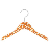 【アウトレットセール】アニマルプリントバルミーハンガー キリン柄 5本セット