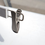 【グリップクリップ付】「ボトムス用大理石柄ハンガー」