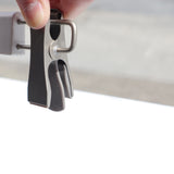 【グリップクリップ付】「ボトムス用大理石柄ハンガー」