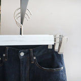 【グリップクリップ付】「ボトムス用大理石柄ハンガー」