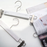 【グリップクリップ付】「ボトムス用大理石柄ハンガー」