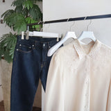 【グリップクリップ付】「ボトムス用大理石柄ハンガー」