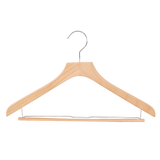 【3セット限定セール】FSC認証取得 woola FSC認証木製 スライドバー付きハンガー 50本セット