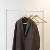 【3セット限定セール】FSC認証取得 woola FSC認証木製 スライドバー付きハンガー 50本セット