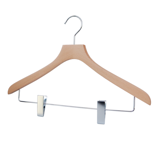 【FSC認証取得】woola FSC認証木製　ピンチバー付きハンガー