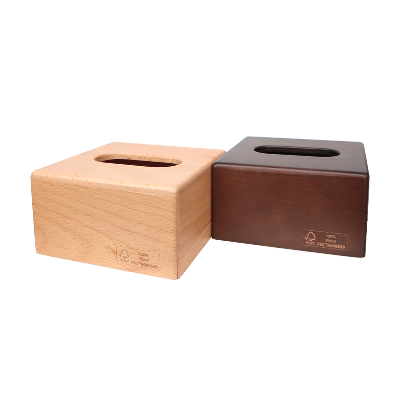 【FSC認証取得】woola FSC認証木製　ティッシュボックス