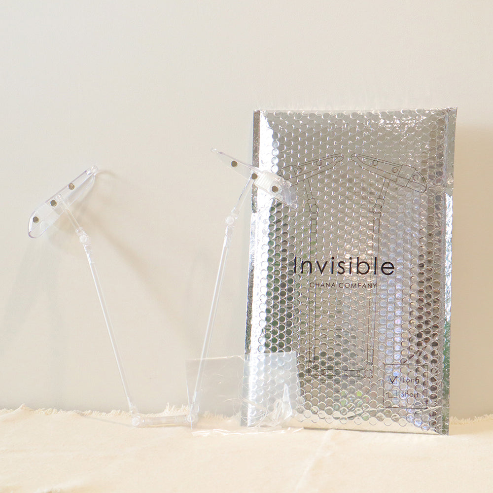 業務用 クリア 透明 ハンガー 51本セット アパレル ショップ 店舗什器 透明な撮影用ハンガー】「invisible hanger Clear（インビジブル