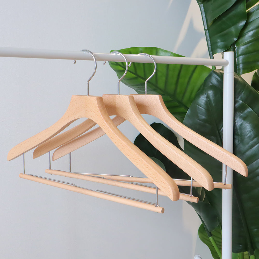 FSC認証取得】woola FSC認証木製 スライドバー付きハンガー – BALMY