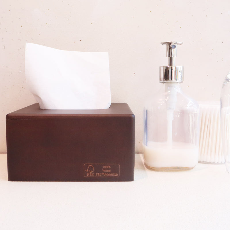 【FSC認証取得】woola FSC認証木製　ティッシュボックス