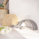 「ギフトBOX付」肩をいためない　まろやかハンガー+ボトムス用グリップクリップハンガーセット