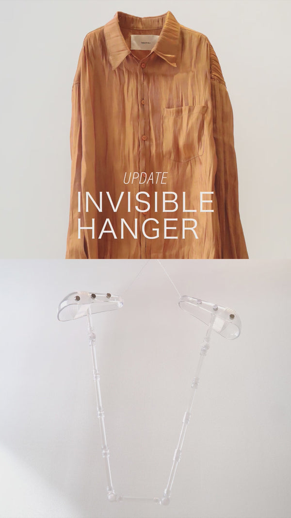 【透明な撮影用ハンガー】「invisible hanger Clear（インビジブルハンガー　クリア）」トップス用型パーツショート